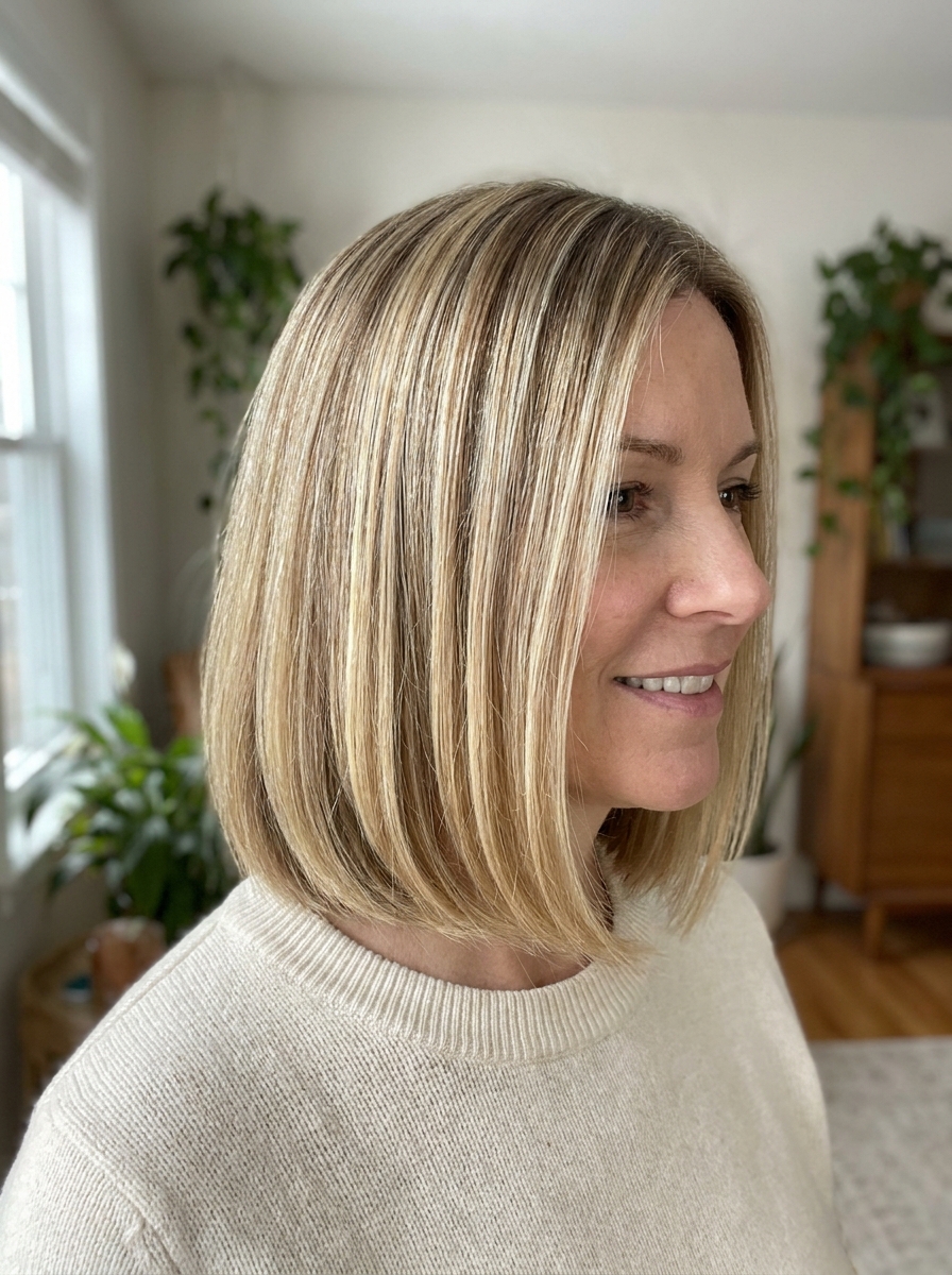 Blunt Bob in Bright Blonde als Kurze Blonde Bob Frisuren Inspiration 2026